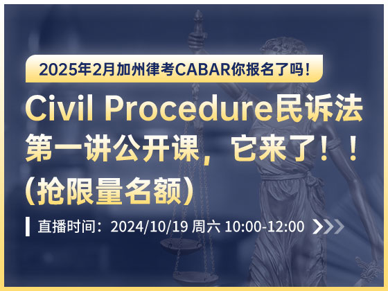  Civil Procedure民诉法：第一讲（公开课）